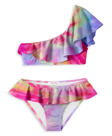 Little Girl's &amp; Girl's 2-Piece Tie Dye Swim Set Stella Cove