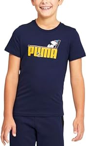 PUMA Infant Boys Graphic Crew Neck Short Sleeve Casual Tops Casual - Blue Puma