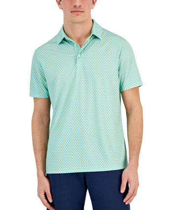 Мужская рубашка-поло с короткими рукавами и принтом мяча для гольфа, созданная для Macy's Club Room