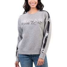 Women's G-III 4Her by Carl Banks Gray Vegas Golden Knights Penalty Box Pullover Sweatshirt In The Style