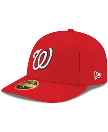 Мужская полевая низкопрофильная шляпа Washington Nationals Game Authentic Collection 59FIFTY New Era