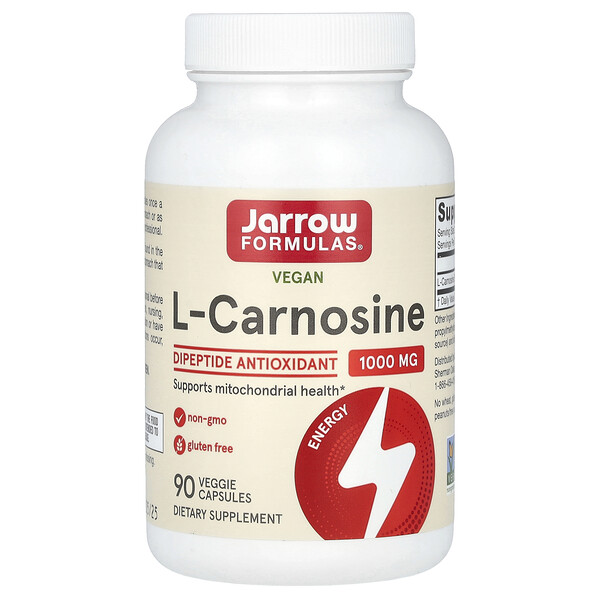 L-Карнозин - 1000 мг - 90 растительных капсул - Jarrow Formulas Jarrow Formulas