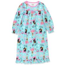 Пижамы Barbie Для девочек Flannel Granny Gown Nightgown Barbie