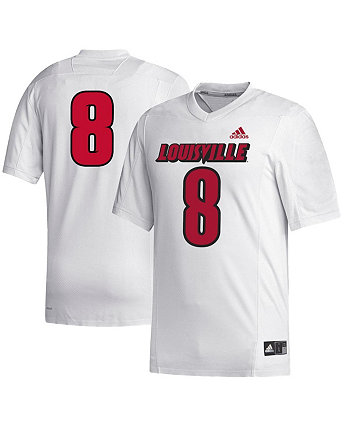 Реплика мужского трикотажа # 8 White Louisville Cardinals Alumni Alumni Adidas