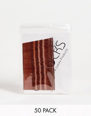 Easilocks 50 pack Hair Pins in Brown Easilocks