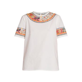 Abstract Print Pullover Top Etro