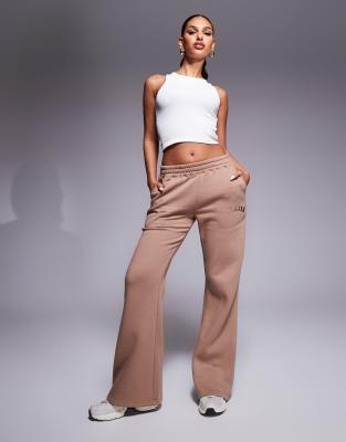 Kaiia wide leg sweatpants in espresso - part of a set Kaiia