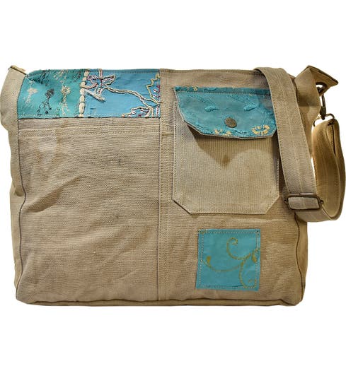 Переработанная сумка через плечо в стиле милитари Vintage Addiction
