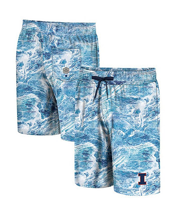 Мужские синие шорты для плавания Illinois Fighting Illini Realtree Aspect Ohana Colosseum