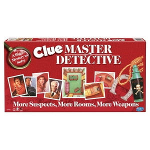 Настольная игра Clue - Главный детектив, 30 карт подозреваемых и орудий, для 3-10 игроков, от 10 лет Winning Moves Games USA