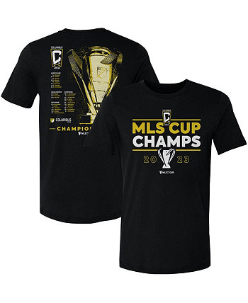 Мужская черная футболка с составом чемпионов Кубка MLS 2023 Columbus Crew 500 Level