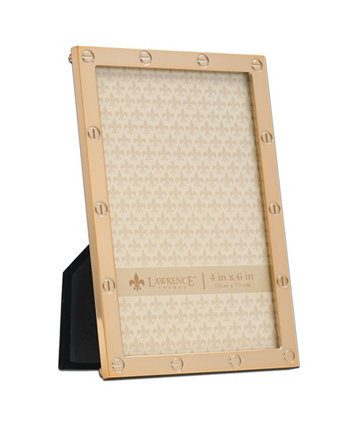 Высококачественная полированная металлическая рамка для фотографий - конструкция с головкой винта, 4 "x 6" Lawrence Frames