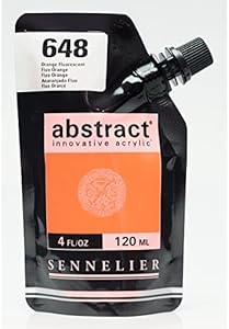 Sennelier Abstract Acrylic Paint Pouch, 4.05 Fl Oz (Pack of 1), Azure Blue Sennelier