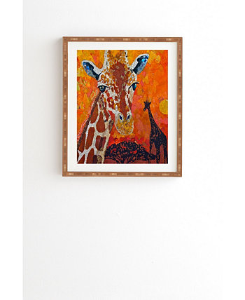 Картины в рамке с жирафами Deny Designs