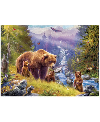 Eurographics Incorporated Семейный пазл Jan Patrik Grizzly Cubs, большой размер, 500 деталей University Games
