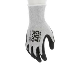 MCR Safety 127-92743BPXXL Черные рабочие перчатки из HPPE Shell, устойчивые к WBI-полимерам, с биполимерным покрытием на ладонях и кончиках пальцев — 2XL Mcr Safety