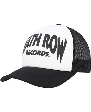 Мужская регулируемая кепка белого и черного цвета Death Row Records Trucker Lids
