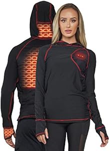 Heated Skin-Fit Base Layer - Breathable Thermal Long Sleeve for Winter Fishing, Hunting, Skiing, Snowboarding FNDN