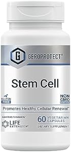 Life Extension GeroProtect Stem Cell - Healthy Cell Support Plant-Based Nutrients Formula Supplement for Anti-Aging & Longevity - Non-GMO, Gluten-Free, Vegetarian - 60 Capsules (Капсулы) Life Extension