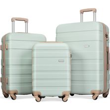 3pcs Luggage Sets 20''24''28'' Expandable Hardshell Hardside Lightweight Spinner Wheels, Tsa Lock Abrihome