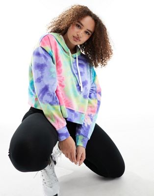 Nike Training Plus Dri-FIT fleece tie dye hoodie in multi Nike