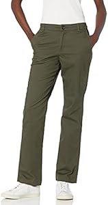 Amazon Essentials Women's Slim Fit, Straight Leg Stretch Twill Chino Pant Amazon Essentials