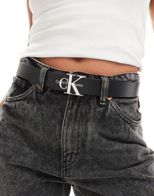 Черный ремень с монограммой Calvin Klein Jeans Calvin Klein
