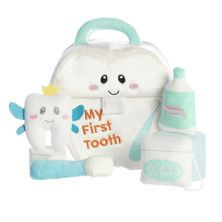 Ebba Small Multicolor Baby Talk 7&#34; My First Tooth Engaging Baby Stuffed Animal Ebba
