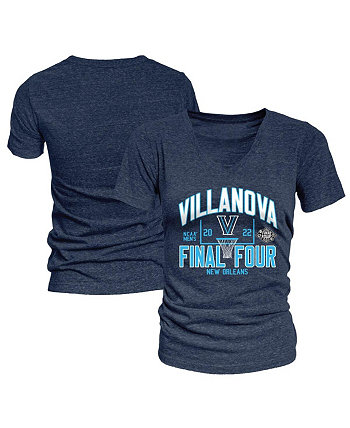 Женская темно-синяя футболка с v-образным вырезом Villanova Wildcats 2022 NCAA Men's Basketball Tournament March Madness Final Four Blue 84