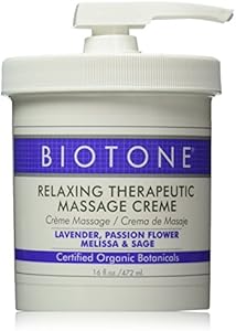 Biotone Relaxing Therapeutic Massage Creme, 16 Ounce Biotone