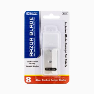 BAZIC Razor Replacement Blade with Tube (8/Tube) [115] BAZIC