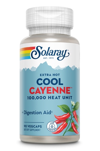 Solaray Cool Cayenne™ Extra Hot — 90 капсул Solaray