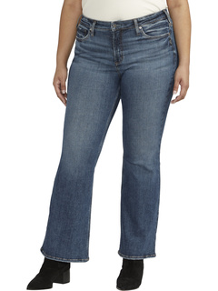 Джинсы-расклешенные брюки Most Wanted больших размеров со средней посадкой W63815EAE369 Silver Jeans Co.