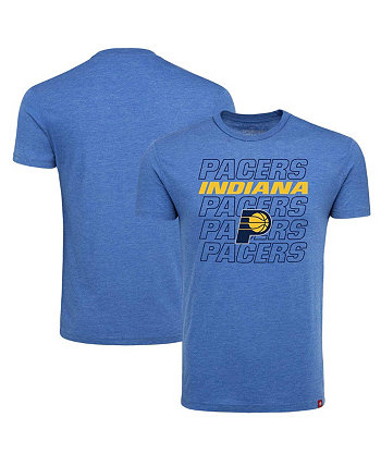 Men's Royal Indiana Pacers Comfy Tri-Blend T-Shirt Sportiqe