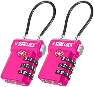 Аксессуары для путешествий SURE LOCK SURE LOCK TSA Approved Luggage Locks SURE LOCK