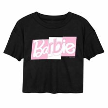 Укороченная футболка с логотипом Juniors' Barbie и графическим принтом Barbie