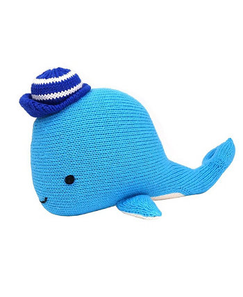 Плюшевая игрушка кит с кепкой Melange Collection