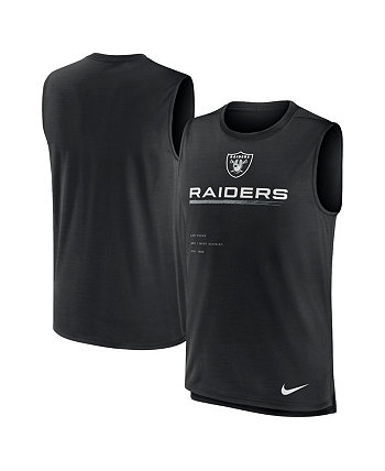 Men's Black Las Vegas Raiders Muscle Trainer Tank Top Nike