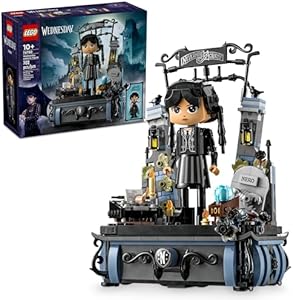 LEGO Wednesday Addams Figure - Building Toy for Kids, Girls & Boys, Ages 10+ - Collectible Wednesday Addams Doll with Display for Fans - Gift Idea for Birthday - 76780 Lego