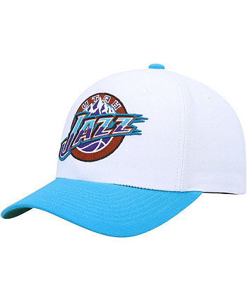 Мужская белая, темно-синяя шляпа Utah Jazz Classics Core 2-Tone 2.0 Pro Snapback Mitchell & Ness