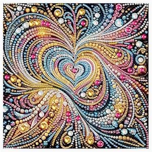 Tontut 5D Diamond Art Painting kit, Love DIY Diamond Art Adult Set Mosaic Crafts, Suitable for Home, Office Wall Decoration, can be Packaged as Gifts for Friends Tontut