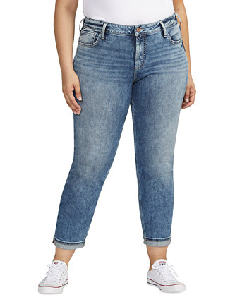 Узкие джинсы-бойфренды больших размеров Silver Jeans Co.