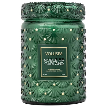 Noble Fir Garland Glass Jar Candle VOLUSPA