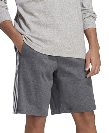 Мужские шорты Essentials Single Jersey с 3 полосками 10 дюймов Adidas