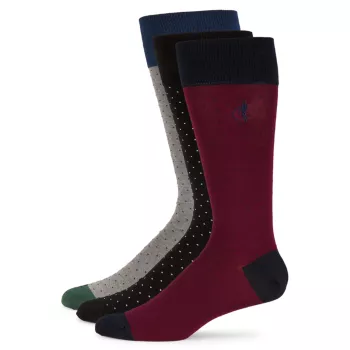 Подарочная коробка Spot Of Style из 3 вязаных носков в горошек London Sock Company