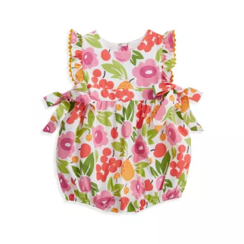 Baby Girl's Floral Bubble Romper Bella Bliss