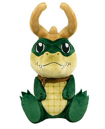 Сидящая плюшевая игрушка Marvel Alligator Loki Kuricha - мягкая игрушка в стиле чиби, 8 дюймов Bleacher Creatures