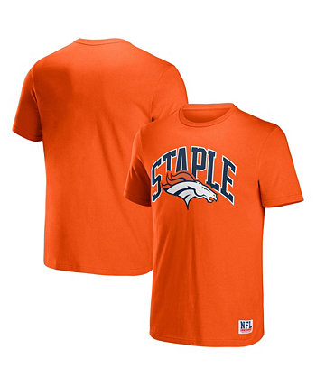 Мужская футболка с коротким рукавом с логотипом NFL X Staple Orange Denver Broncos Lockup NFL