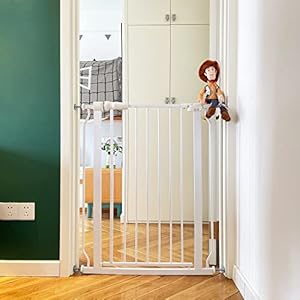 BalanceFrom Easy Walk-Thru Safety Gate for Doorways and Stairways with Auto-Close/Hold-Open Features, Fits 29.1-33.8 Inch Openings, Multiple Heights and Colors BalanceFrom