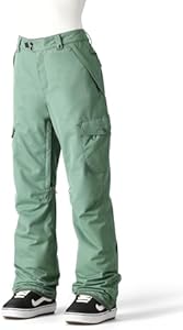 686 Women's Aura Cargo Pant - Insulated Winter Clothing with Horshoe Hem & Boot Gaiters - Water & Weather Resistant 686